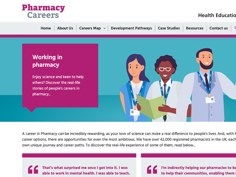 Careers websites built by CareerPaths shown across desktop and mobile.